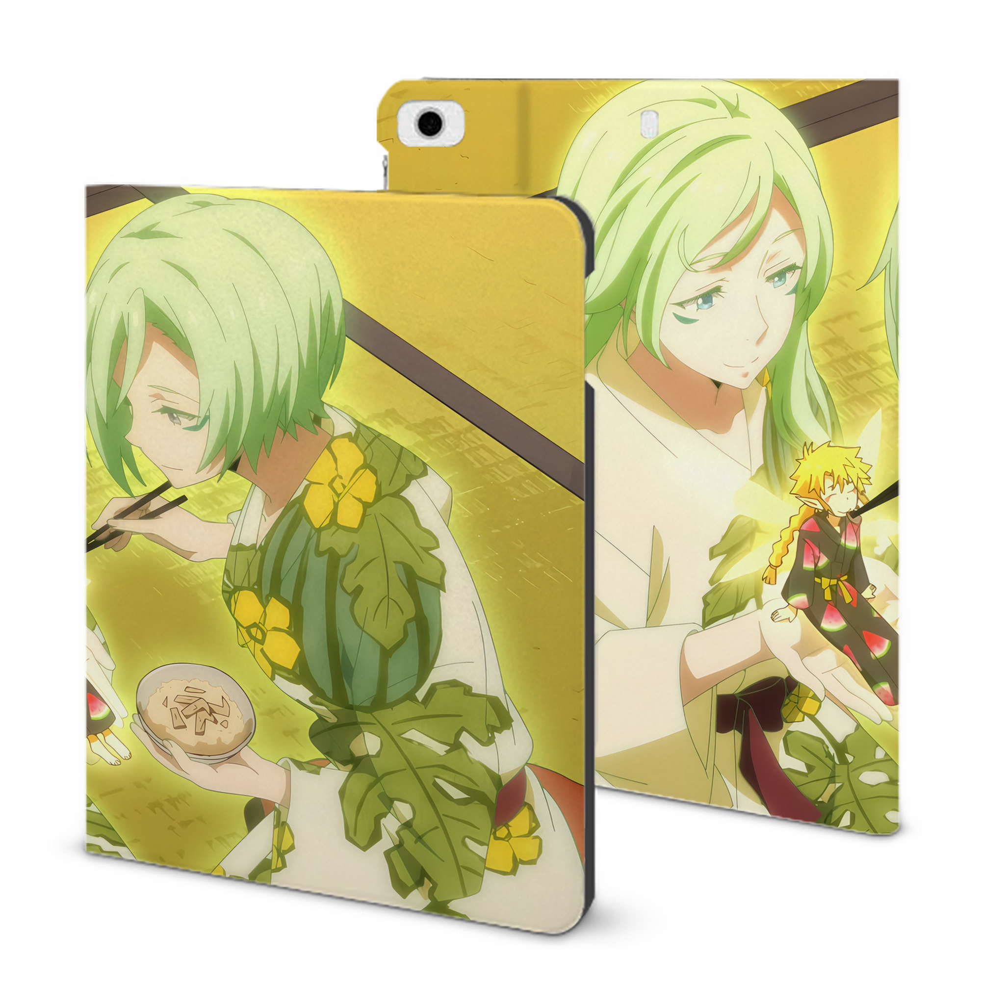 （画像用） 転スラ Regarding Reincarnated to Slime IPad ケース ブック型 PUレザー TPU 耐衝撃 軽量 薄型 ペン収納なし 全面保護 IPad 各モデル対応